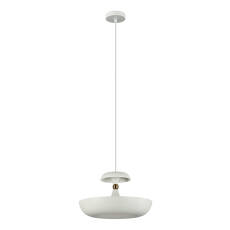 Italux Marina PND-73221-1L-WH lampa wisząca nowoczesna stal biały 36cm E27 1x40W