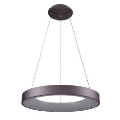 Italux Giulia 5304-850RP-CO-3 lampa wisząca nowoczesna kawowy aluminium klosz akryl 60cm 3000K LED 50W 