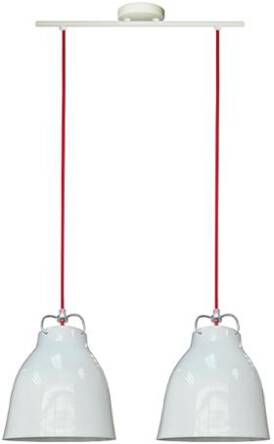 Candellux PENSILVANIA 32-35813 lampa wisząca klosz metalowy biały 2X60W E27 52cm