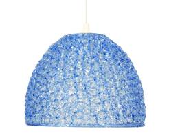 Candellux CANARIA 31-36646 lampa wisząca abażur z żyłki z tworzywa niebieski 1X60W E27 26 cm