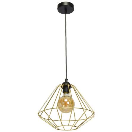 Milagro LUPO MLP6270 lampa wisząca koszyk metalowy złoty 1xE27 30cm