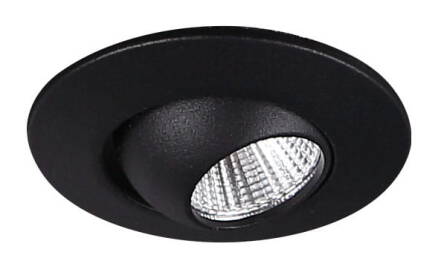 MAXLIGHT H0105 OPRAWA WPUSTOWA MAX YUCA ROUND TILTED BLACK 3W