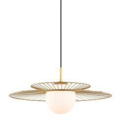 Italux lampa wisząca Sarah MDM-4000/1 GD złota druciana 50 cm