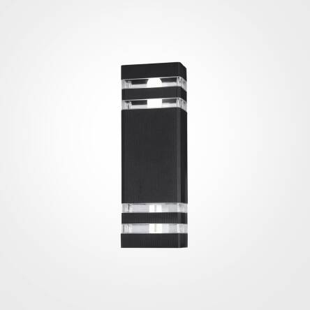 Maytoni Unter den Linden O578WL-02B kinkiet lampa ścienna zewnętrzna aluminium 2X60W E27 11cm IP54