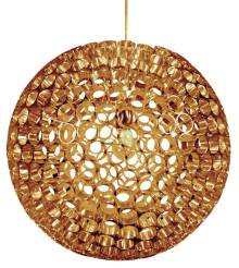 Candellux ABROS 31-09074 lampa wisząca rurki miedziane 1X60W E27 50cm