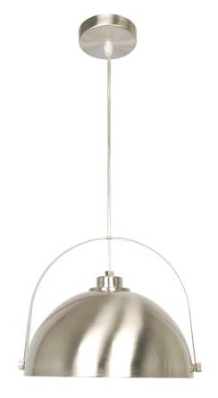 Candellux TERO 31-28105 lampa wisząca satyna nikiel metalowy klosz 1X60W E27 28,5cm