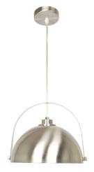 Candellux TERO 31-28105 lampa wisząca satyna nikiel metalowy klosz 1X60W E27 28,5cm