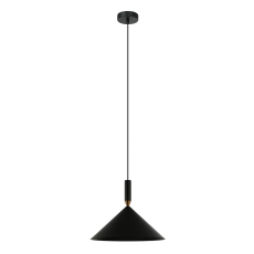 Italux Drello PND-541101-BK lampa wisząca nowoczesna stal czarna 1x40W E27 35cm