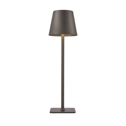 Italux Atlis  TB-2821-GR lampa stołowa nowoczesna grafitowa, metal , tworzywo sztuczne LED 5W 3000K + 6500K IP20 38 cm,