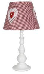 Candellux SWEET 2 41-64189 lampa stołowa abażur różowy romantyczny dekor 1X60W E27 28cm