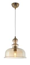 Maytoni Tone P001PL-01BZ lampa wisząca metalowa ramka brązowa klosz bursztynowe szkło 1xE27 60W 29,7 cm