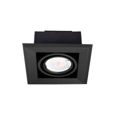 Milagro BLOCCO ML472 lampa do wbudowania podtynkowa czarna BLOCCO 1x7W GU10 LED 12cm