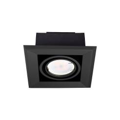 Milagro BLOCCO ML472 lampa do wbudowania podtynkowa czarna BLOCCO 1x7W GU10 LED 12cm