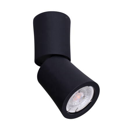 Maxlight Dot C0157 oprawa stropowa natynkowa metal czarna ruchome ramie 1x50W GU10 6,5cm