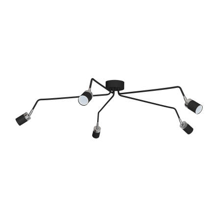 Milagro JOKER BLACK MLP1341 plafon lampa sufitowa metal czarna 5xGU10 132cm