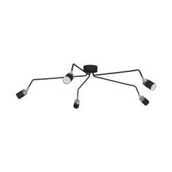 Milagro JOKER BLACK MLP1341 plafon lampa sufitowa metal czarna 5xGU10 132cm