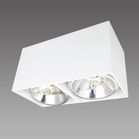 Light Prestige Aliano 2 LP-9S21/2 SM WH oprawa stropowa natynkowa podwójna biała metal 2x40W G9 24cm