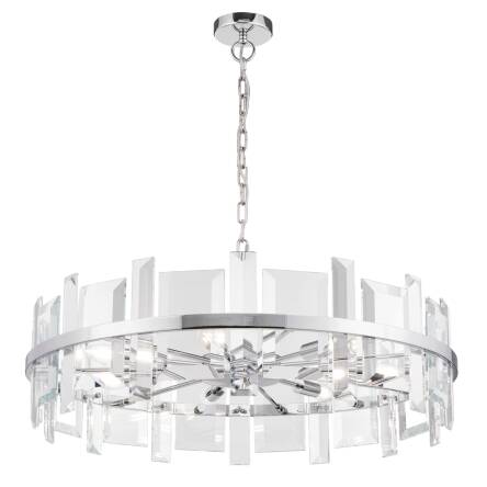 Maytoni Cerezo MOD201PL-07N lampa wisząca metalowa klosz płyty szklane 7XE14 40W 80cm