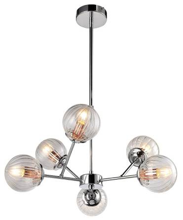 Candellux BEST 36-67272 lampa wisząca chrom + miedź 6X40W E14 60cm