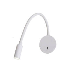 Light Prestige Senise LP-2021/1W WH kinkiet lampa ścienna biały metal LED 1x3W 3000K 10,5cm