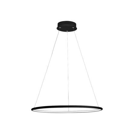 Milagro ORION BLACK ML507 lampa wisząca czarna metalowa akryl okrąg regulacja wysokości 22W LED 3000K 40cm