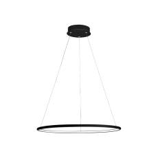 Milagro ORION BLACK ML507 lampa wisząca czarna metalowa akryl okrąg regulacja wysokości 22W LED 3000K 40cm