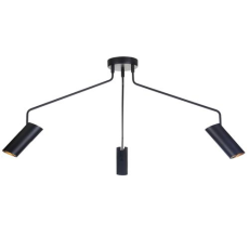 Light Prestige Futuro 3 LP-17001/3C BK lampa wisząca czarna metalowa nowoczesna regulacja 3x35W GU10 73cm  