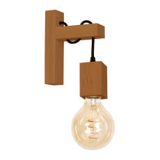 Milagro JACK MLP4356 kinkiet lampa ścienna drewno dąb jedno źródło światła w formie żarówki o okrągłej bańce 1xE27 22cm