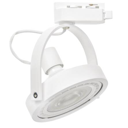 Milagro LUGAR WHITE ML5701 track ligth oprawa do szynoprzewodu aluminium biała 1xAR111 GU10 12cm