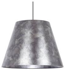 Candellux PLATINO 3 31-38326 lampa wisząca abażur srebrny 1X60W E27 35cm