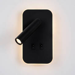 Italux Doria WL-83957-1-BK kinkiet lampa ścienna czarna LED 8W 3000K