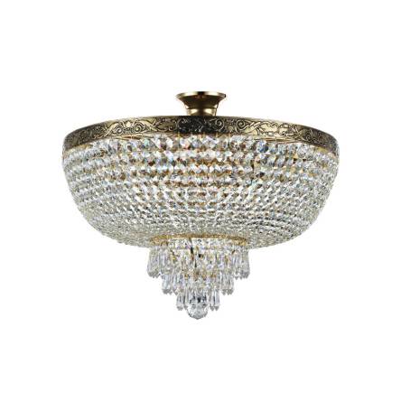 Maytoni Palace DIA890-CL-06-G plafon lampa sufitowa rama metalowa mosiądz kryształy 6xE27 60W 50 cm