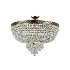 Maytoni Palace DIA890-CL-06-G plafon lampa sufitowa rama metalowa mosiądz kryształy 6xE27 60W 50 cm