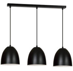 Emibig LENOX 3 BLACK / WHITE 391/3 lampa wisząca nowoczesna metalowa czarno / biała 3x60W E27 70cm