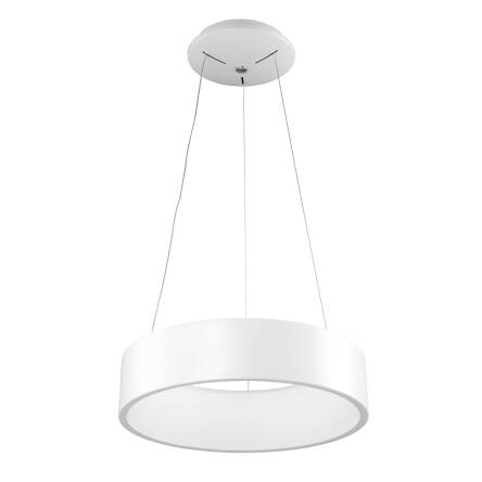 Italux Chiara 3945-832RP-WH-3 lampa wisząca nowoczesna aluminium klosz akrylowy okrągły biały 45,5cm IP20 LED 32W 3000K