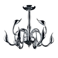 Italux żyrandol Swan MX8098-12A chrome łabędzie