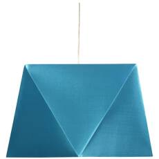 Candellux HEXAGEN 31-03621 lampa wisząca geometryczny kształt abażura turkus 1X60W E27 42 cm