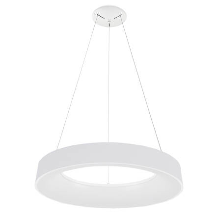 Italux Giulia 5304-880RP-WH-3 lampa wisząca nowoczesna biały aluminium klosz akryl 80cm 3000K LED 80W 