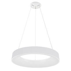 Italux Giulia 5304-880RP-WH-3 lampa wisząca nowoczesna biały aluminium klosz akryl 80cm 3000K LED 80W 