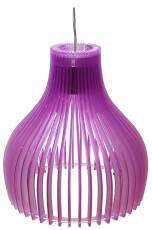Candellux BUREN 31-50314 lampa wisząca fioletowy klosz z akrylu 1X60W E27 26 cm 