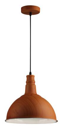 Candellux BARN 31-43023 lampa wisząca metalowy klosz brązowy 1X60W E27 30cm
