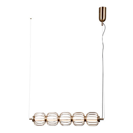 Italux Pedro PND-34405-5-HBR lampa wisząca złota druciana LED 20W 63cm