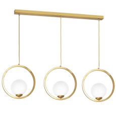 Milagro VIENNA MLP5574 lampa wisząca mosiądz szklane kule regulacja wysokości 3xE14 100cm