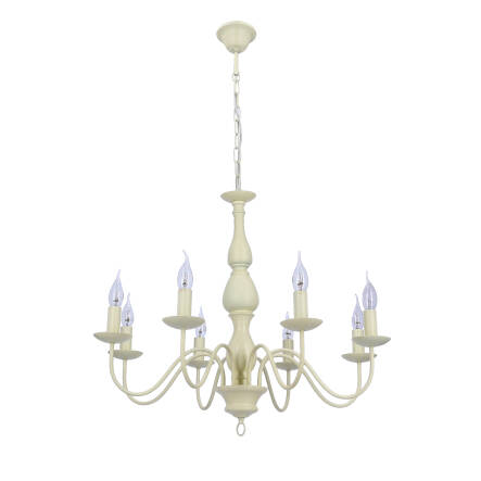 Candellux BELLAGIO 38-96510 lampa wisząca kremowy regulacja wysokości 8X40W E14 74cm