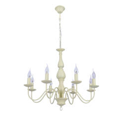Candellux BELLAGIO 38-96510 lampa wisząca kremowy regulacja wysokości 8X40W E14 74cm