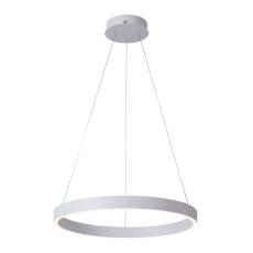 Italux Brasco Down PND-56215-080RPC-WH-3KS4K-TRDIMM lampa wisząca biała ring LED 60W 3000K + 4000K 80cm