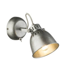 Globo HERNAN 54651-1 kinkiet lampa ścienna srebrno- szary 1xE14 40W 11,5cm