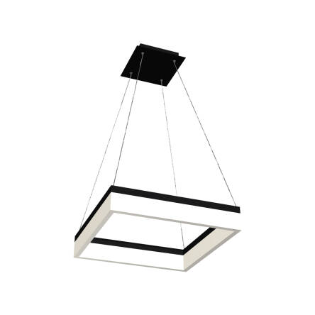 Milagro NERO ML081 lampa wisząca czarna kwadratowa 32W LED 4000K 41,5cm