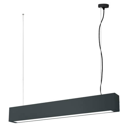 Light Prestige Ibros LP-7001/1P BK-63 18/3 lampa wisząca czarna metalowa LED 18W 3000K IP44 63cm