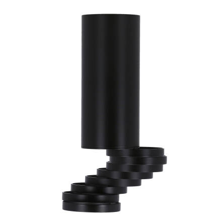 Candellux TUBA 2282732 oprawa stropowa natynkowa regulowane pierścienie czarny 1X50W GU10 20 cm